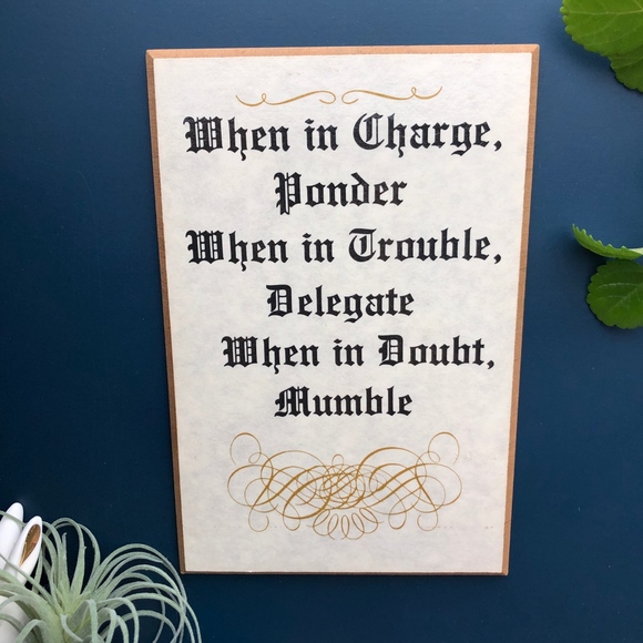 Vintage Office Wall Plaque - Picture 2 of 8